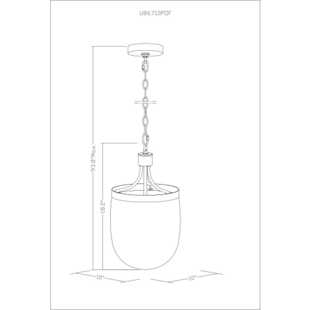 Surya Surya Furrow Ceiling Light | Meri Furniture
