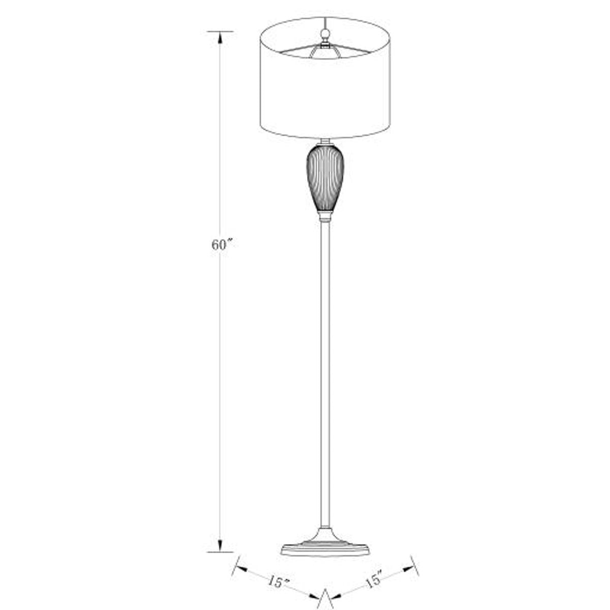 Surya Surya Goswell Floor Lamp | Meri Furniture