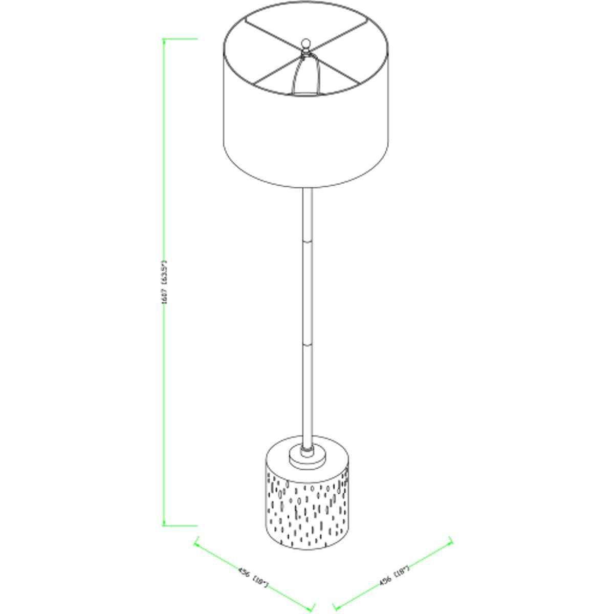Surya Surya Ledger Floor Lamp | Meri Furniture