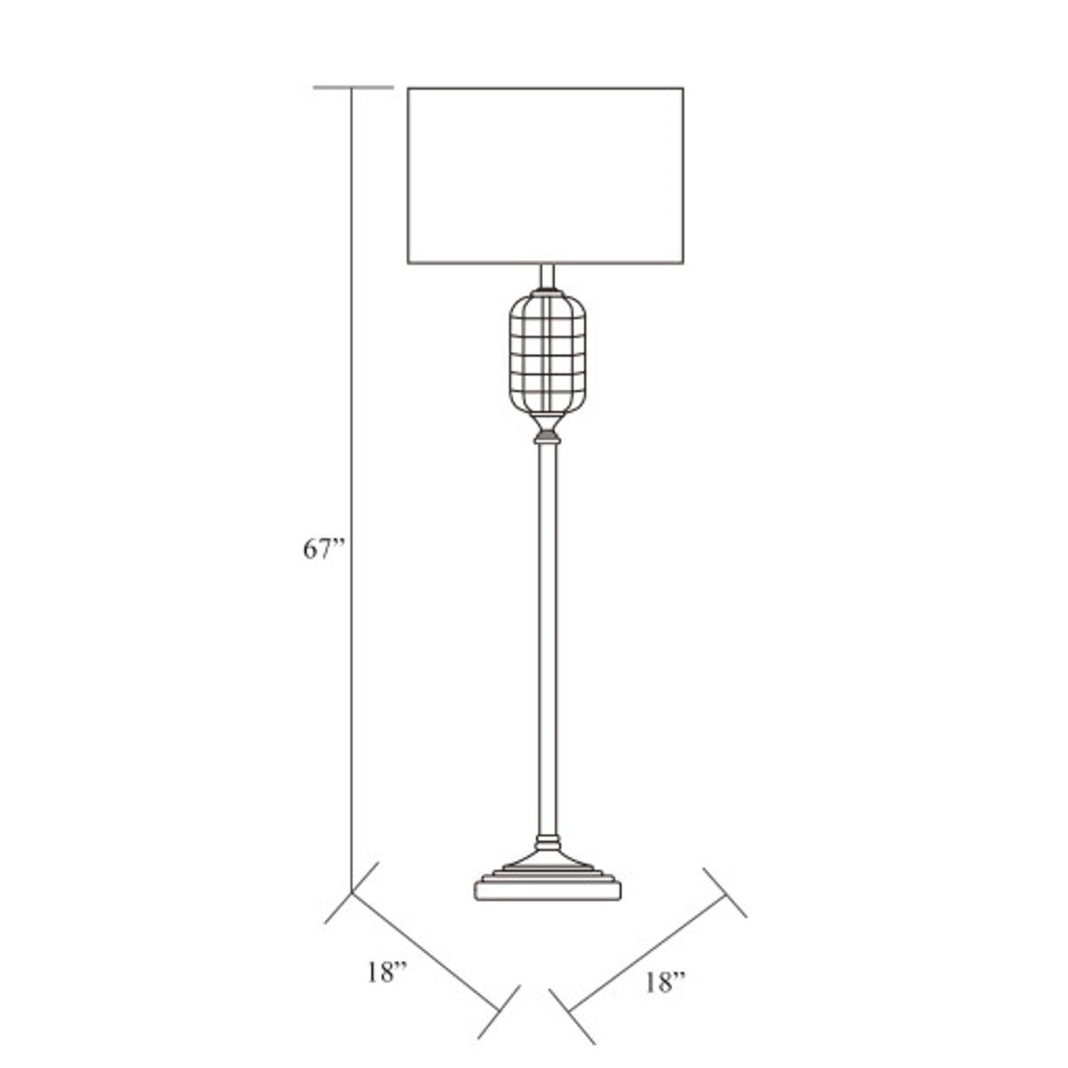 Surya Surya Letty Floor Lamp | Meri Furniture