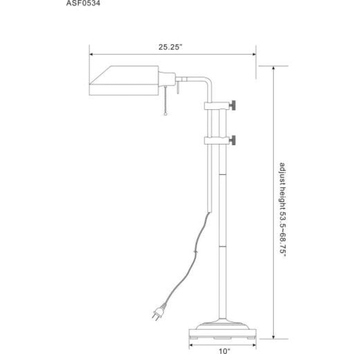 Surya Surya Mortis Floor Lamp | Meri Furniture
