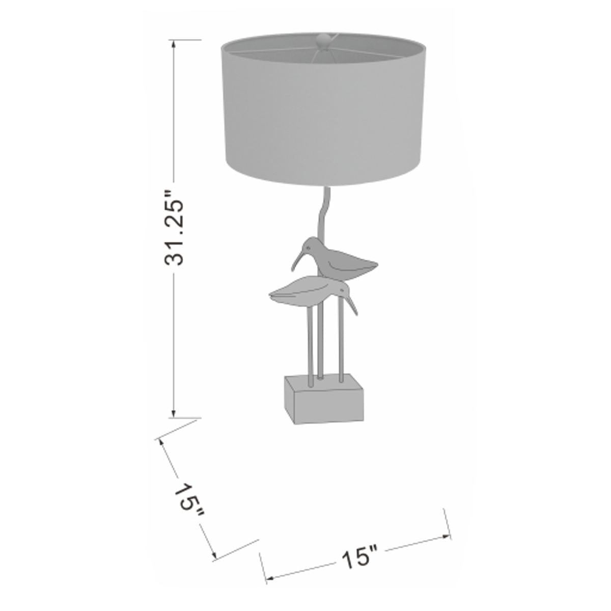 Surya Surya Seagull Table Lamp | Meri Furniture