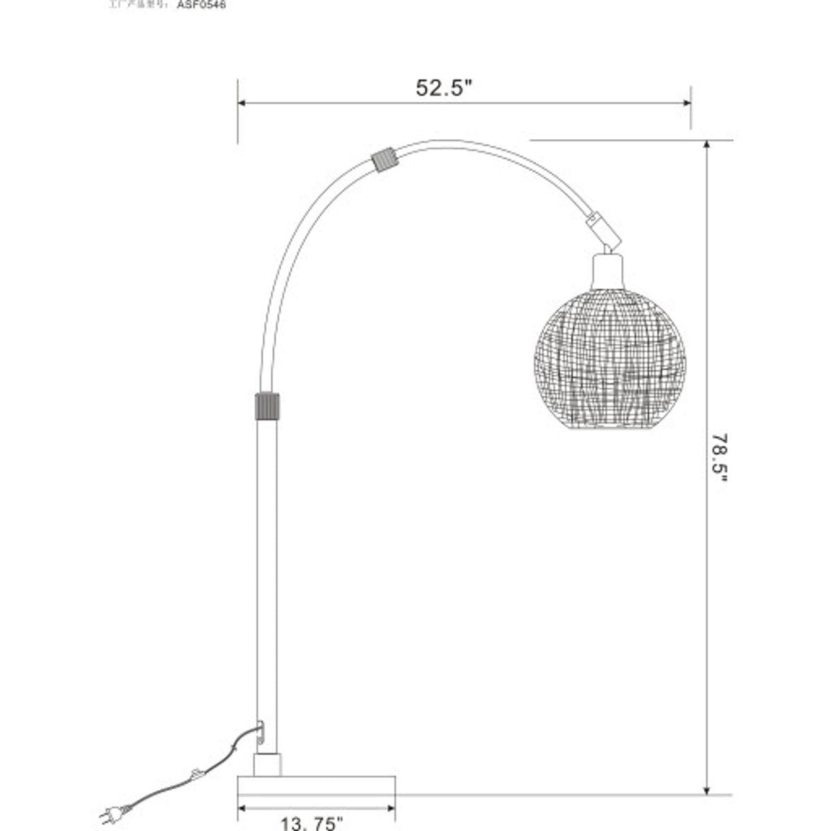 Surya Surya Twining Floor Lamp | Meri Furniture