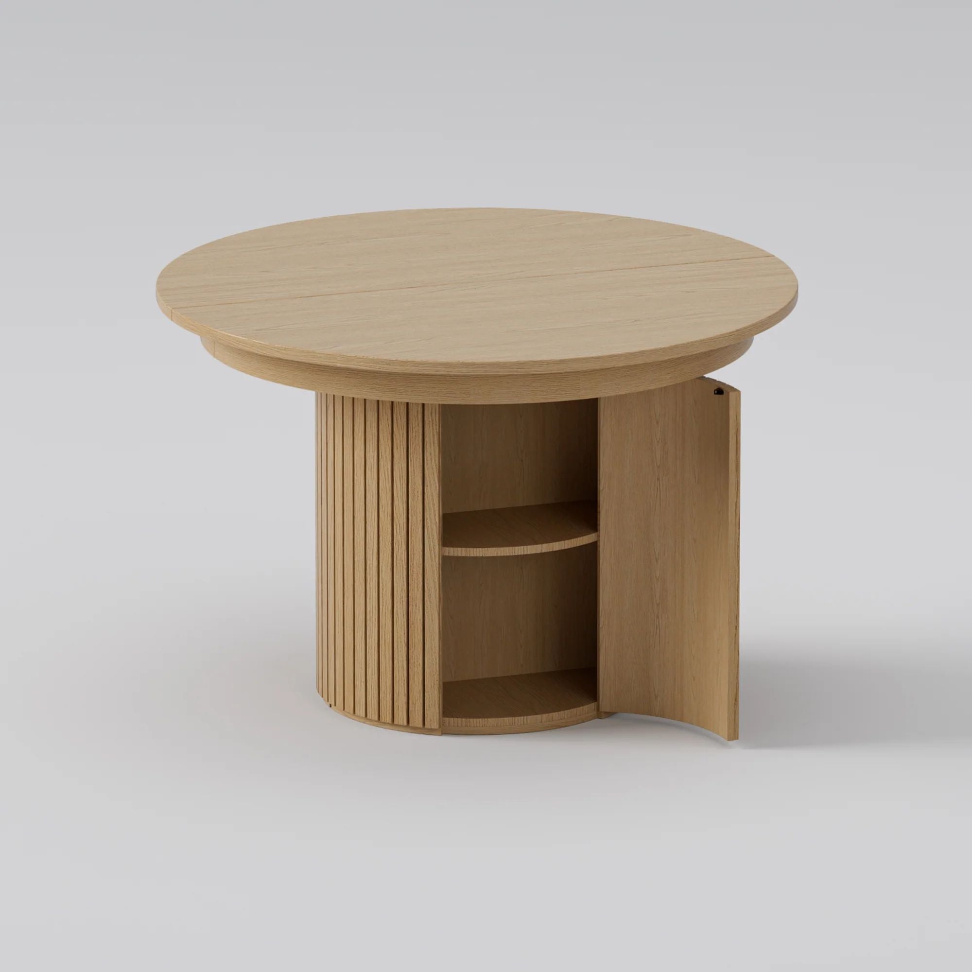 T001 OAK VENEER EXTENDABLE DINING TABLE