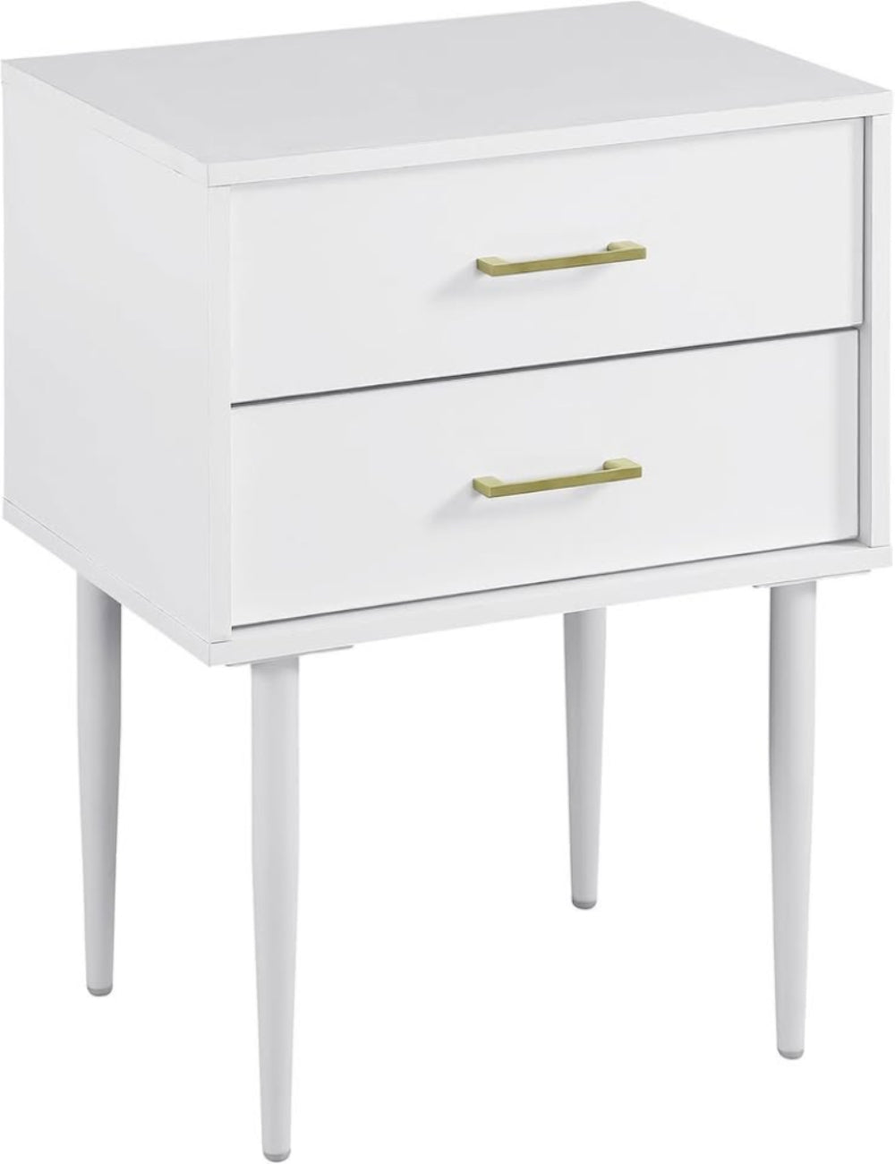 Olivia Modern Nightstand - White