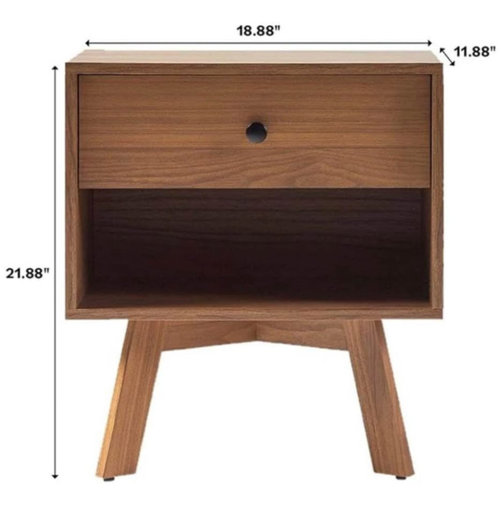 MCM 20" 1 Drawer Nightstand