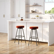 Swivel Seat Glam Bar Stool - 2pk - Rust