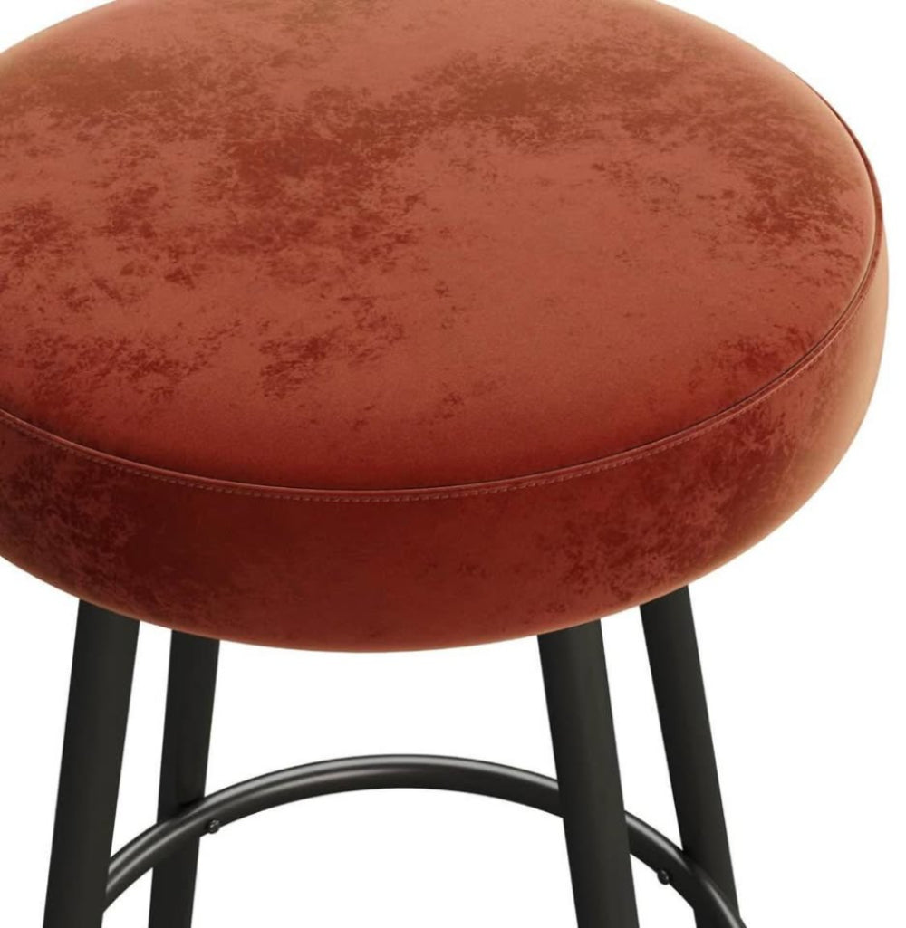 Swivel Seat Glam Bar Stool - 2pk - Rust