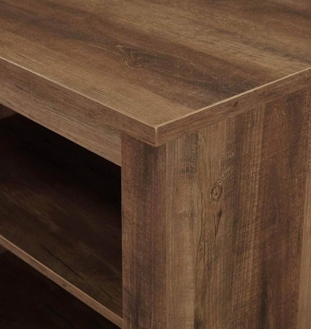 Essential 70" Rustic Wood TV Stand - Rustic Oak