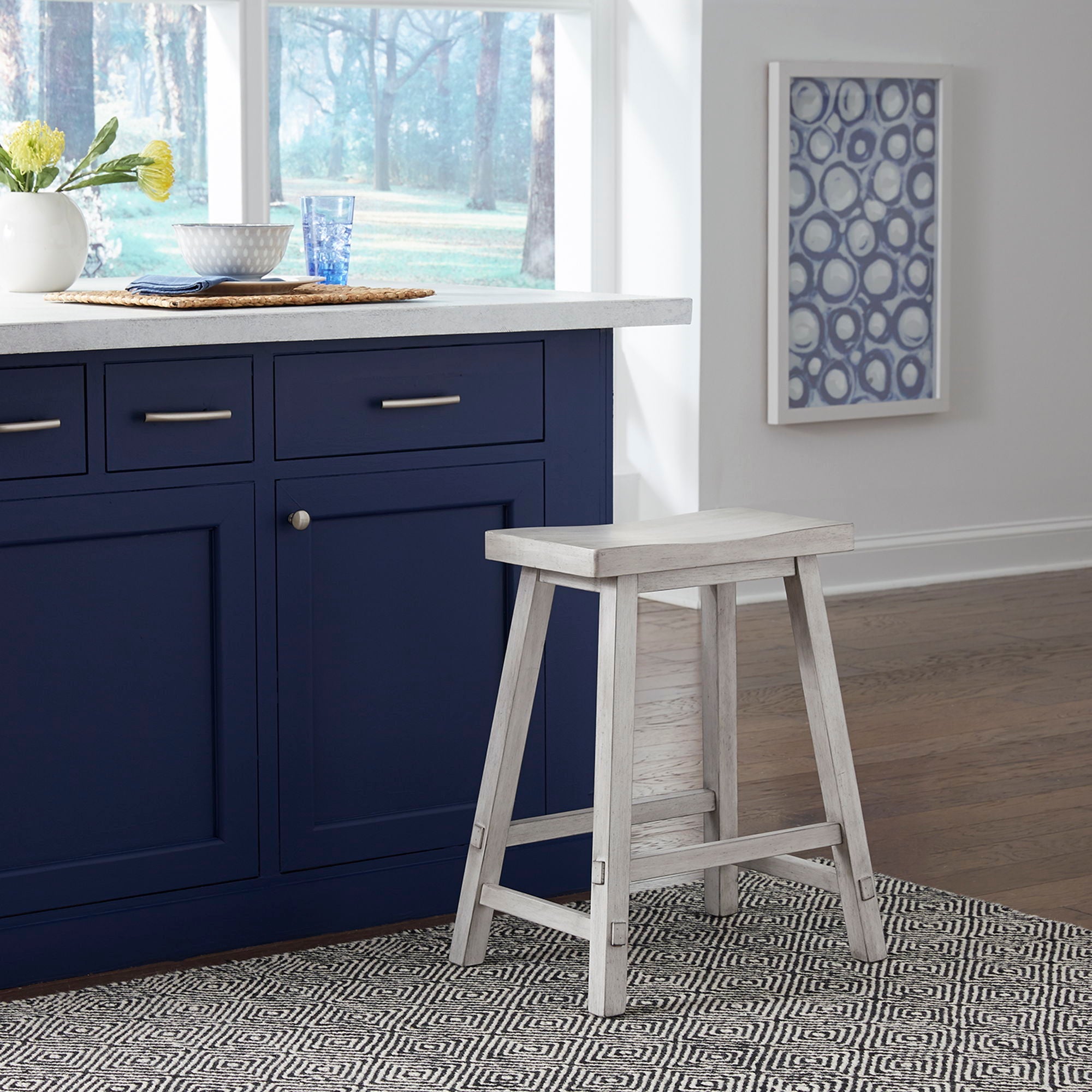 Liberty Furniture Creations II - 24" Sawhorse Counter Stool | Meri Furniture