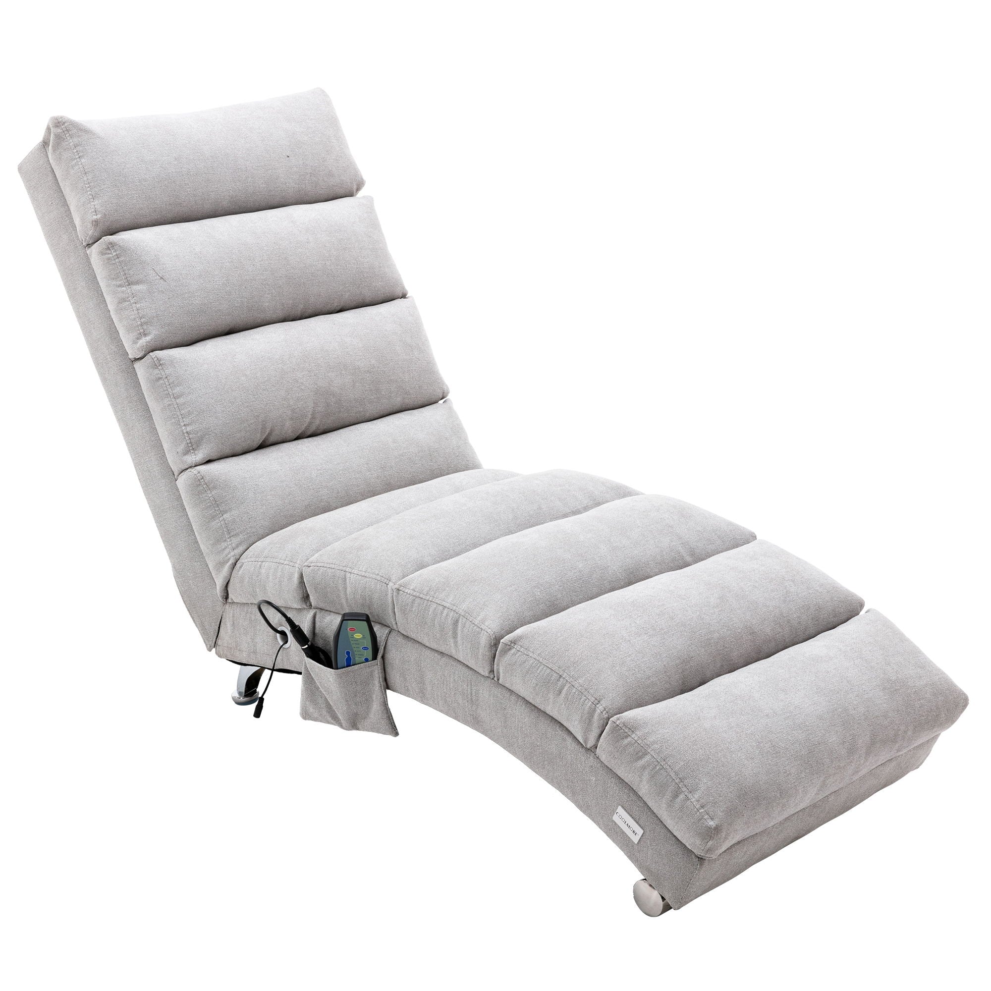 Massage Chaise Lounge Indoor With Remote Control, Ergonomic Electric Massage Lounger
