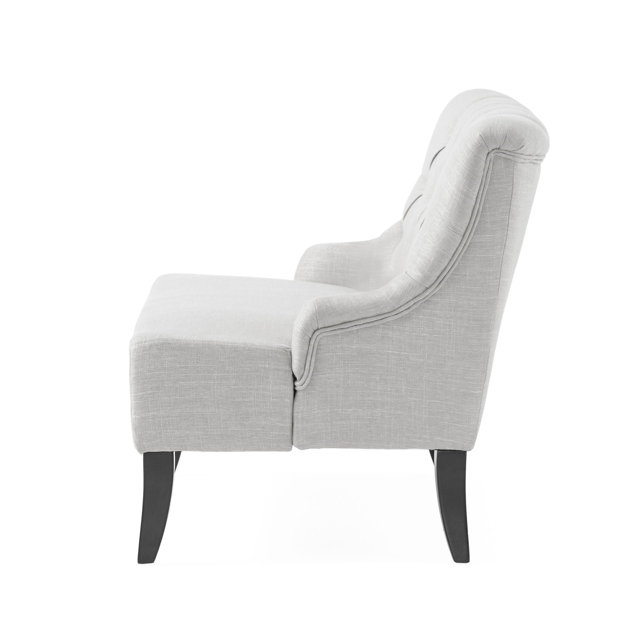 Nicole - French Style Upholstered Loveseat With Tufted Backrest