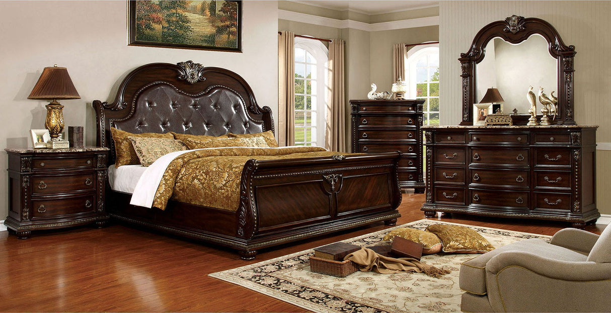 Furniture of America Fromberg - Mirror - Brown Cherry | Meri Furniture