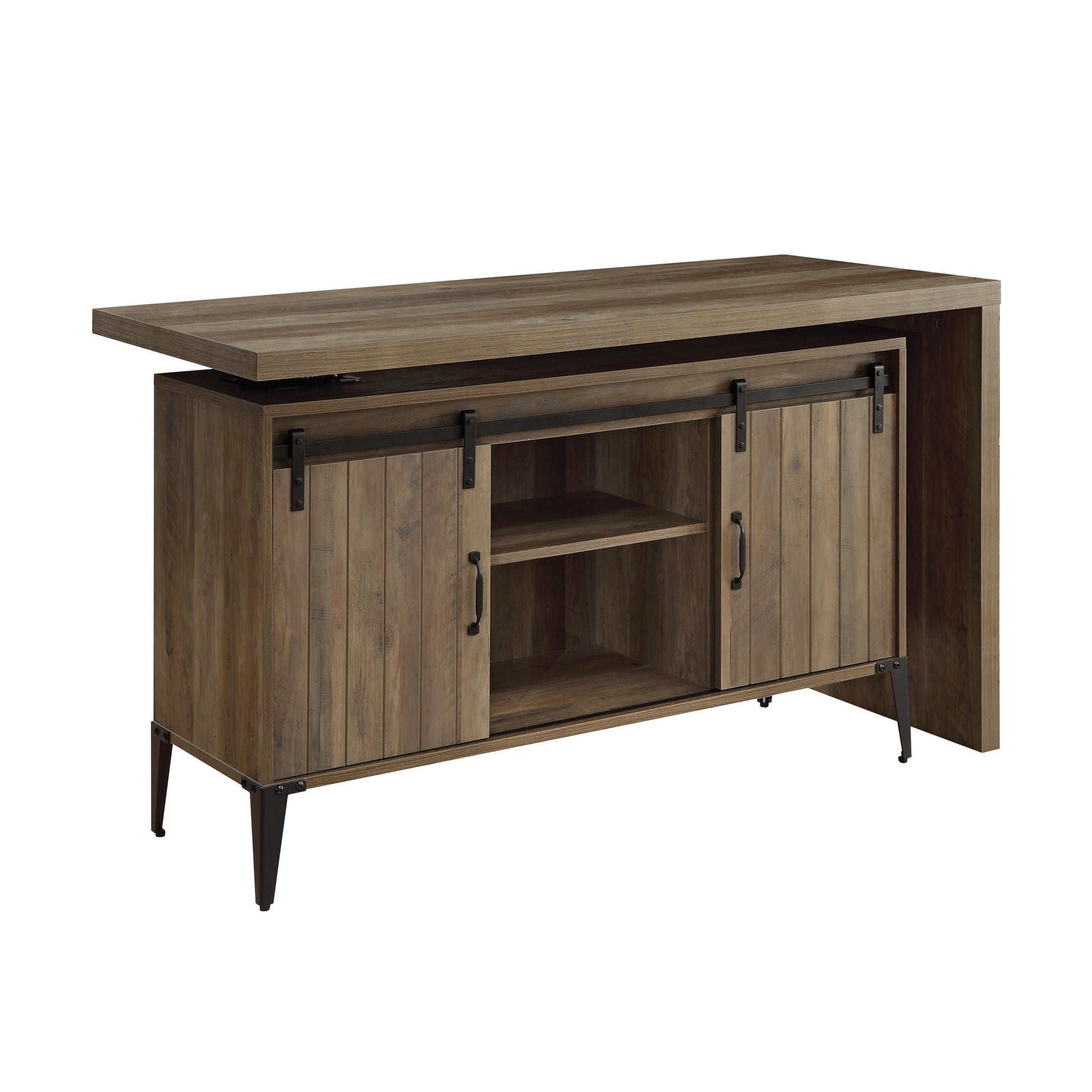 ACME Zakwani - Writing Desk - Rustic Oak | Meri Furniture
