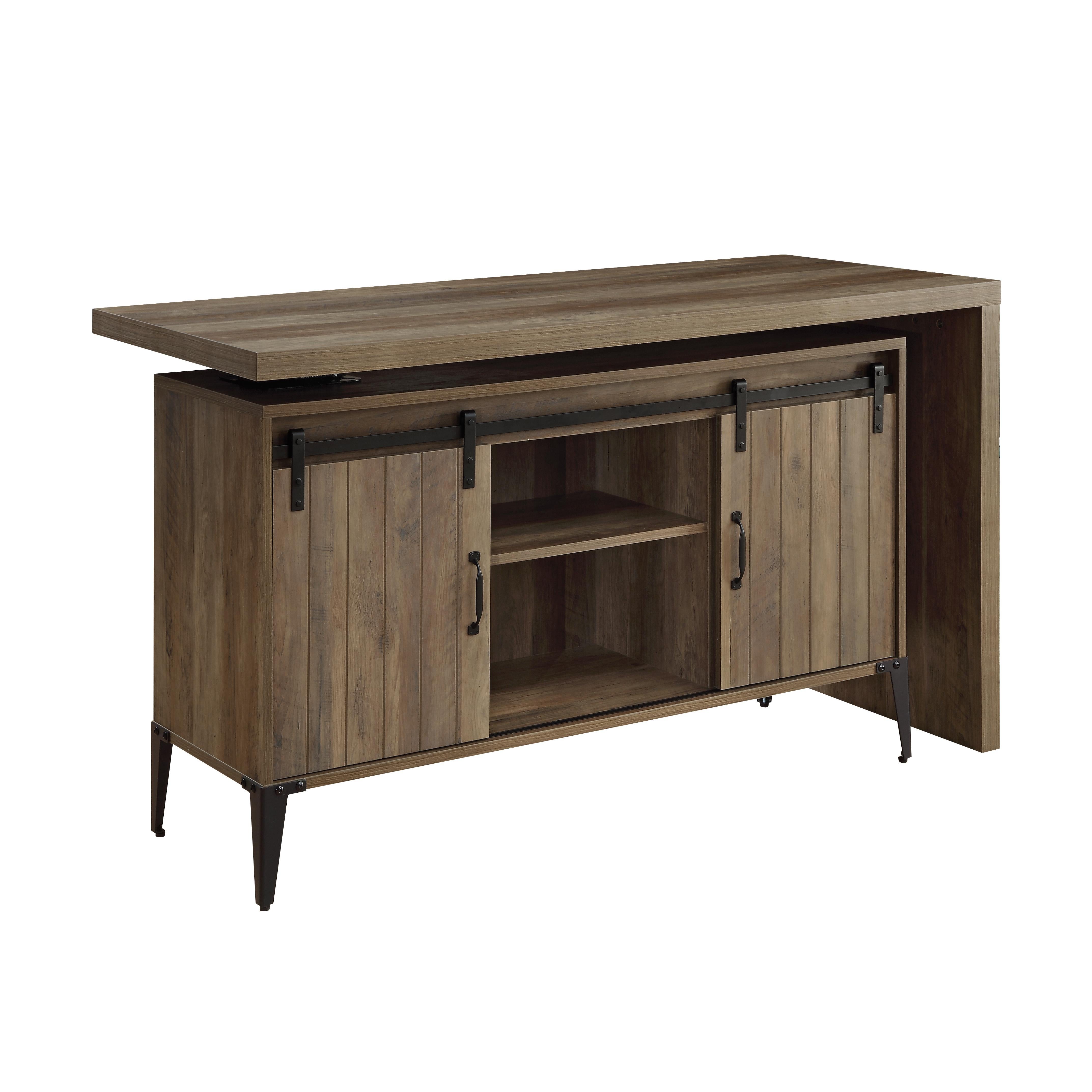 ACME Zakwani - Writing Desk - Rustic Oak | Meri Furniture