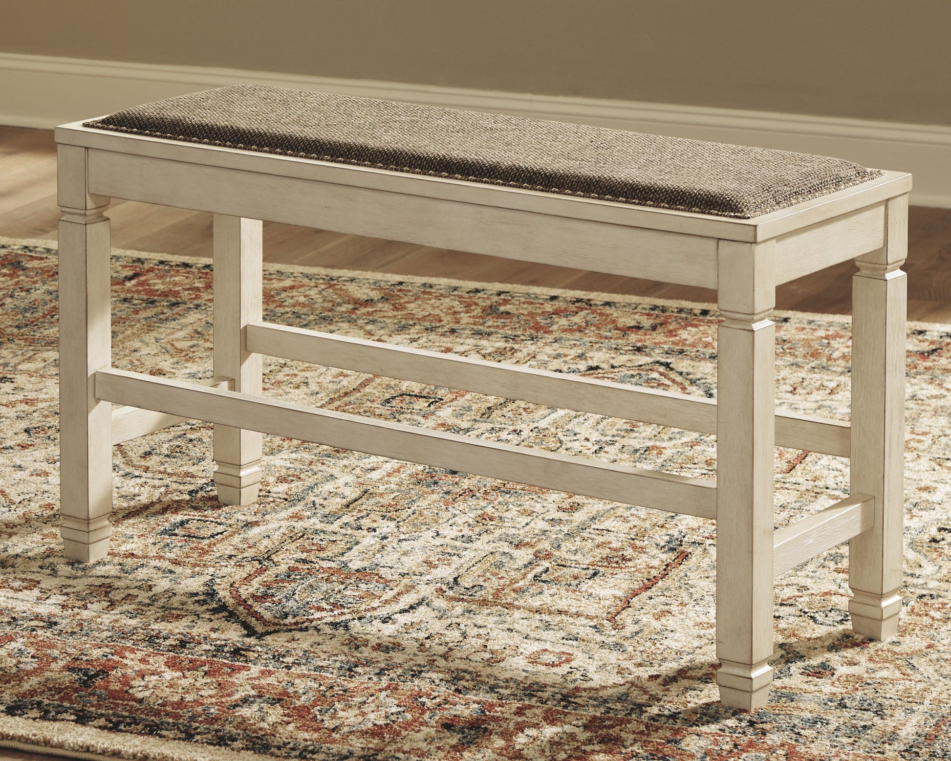 Signature Design by Ashley® Bolanburg - Beige - Dbl Counter Uph Bench | Meri Furniture