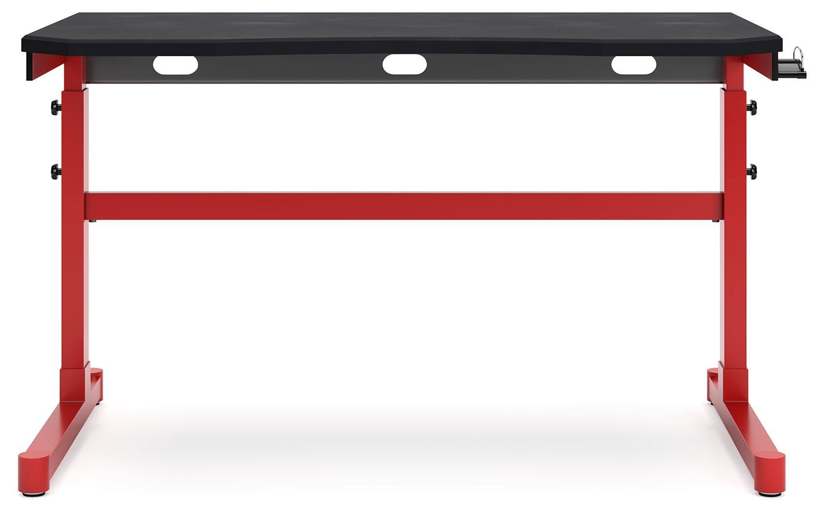 Signature Design by Ashley® Lynxtyn - Red / Black - Adjustable Height Desk | Meri Furniture