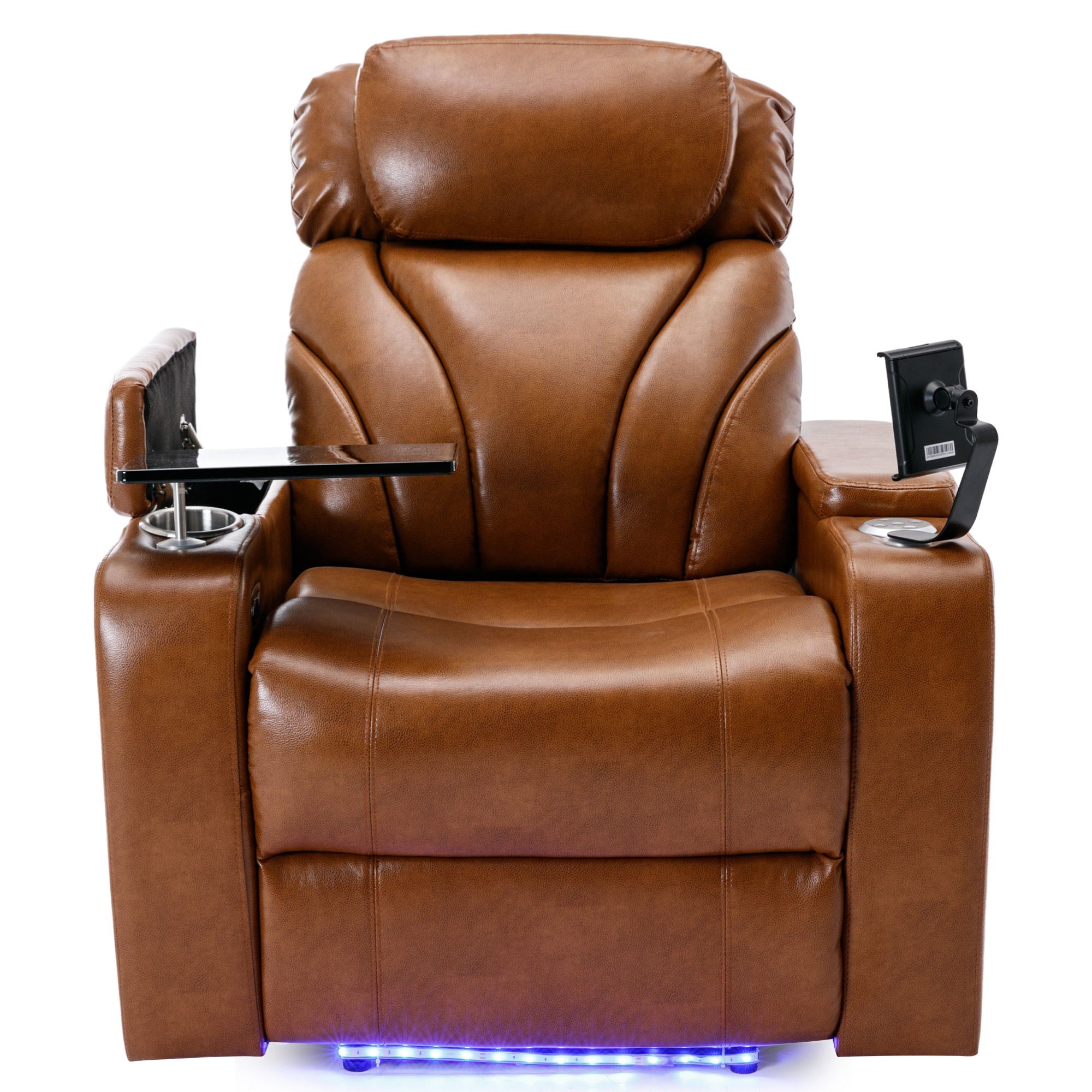 Power Motion Recliner Electric Power Recliner With USB Charging Port, Hidden Arm Storage, Convenient Cup Holder And Bluetooth Speaker