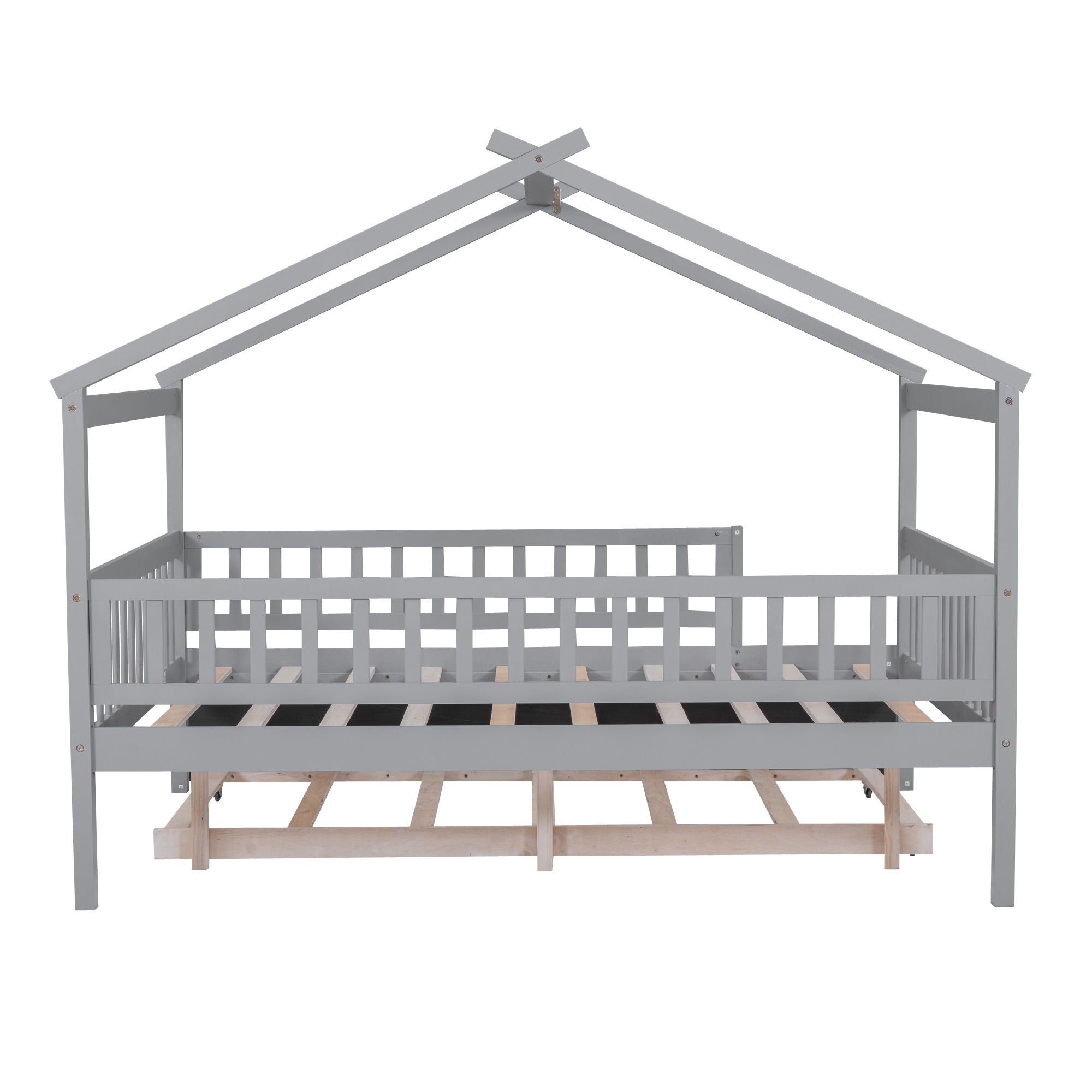 Creativity House Bed With Twin Size Trundle