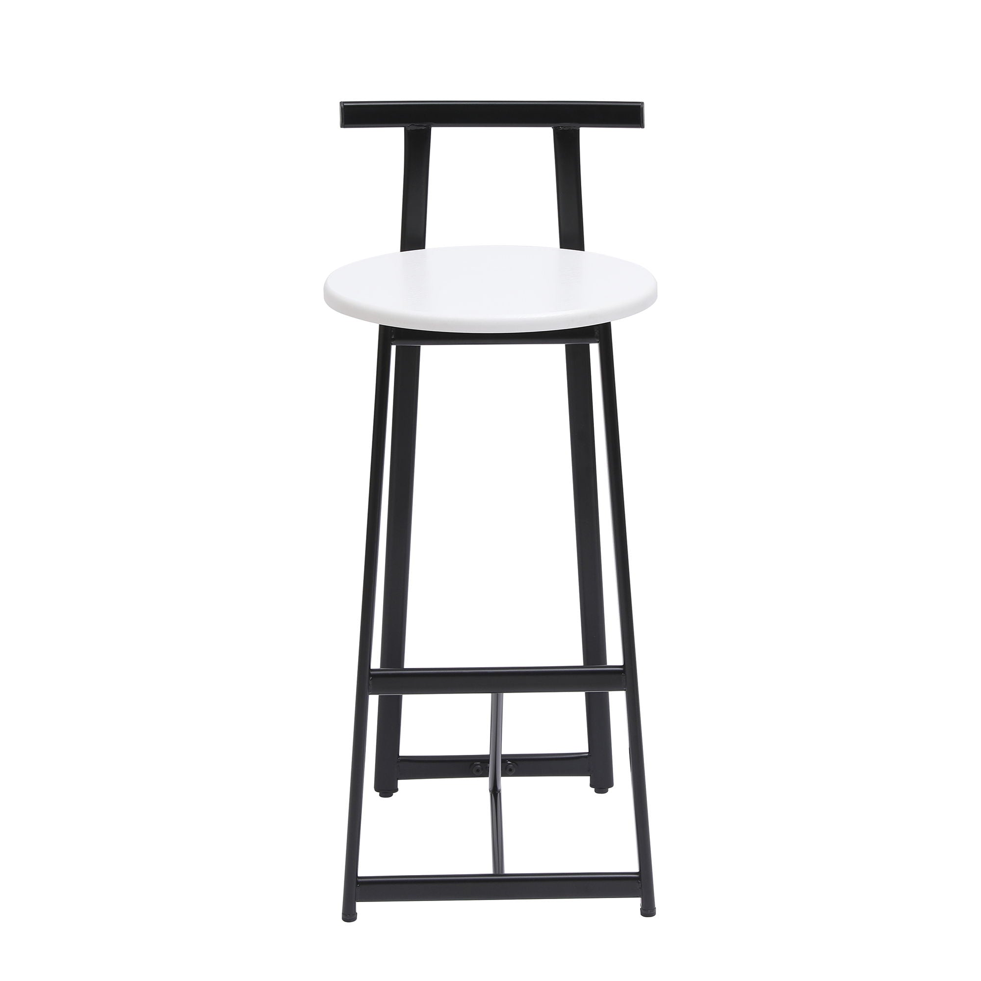 Modern Bar Stools With Backrest For Kitchen (Set of 3)