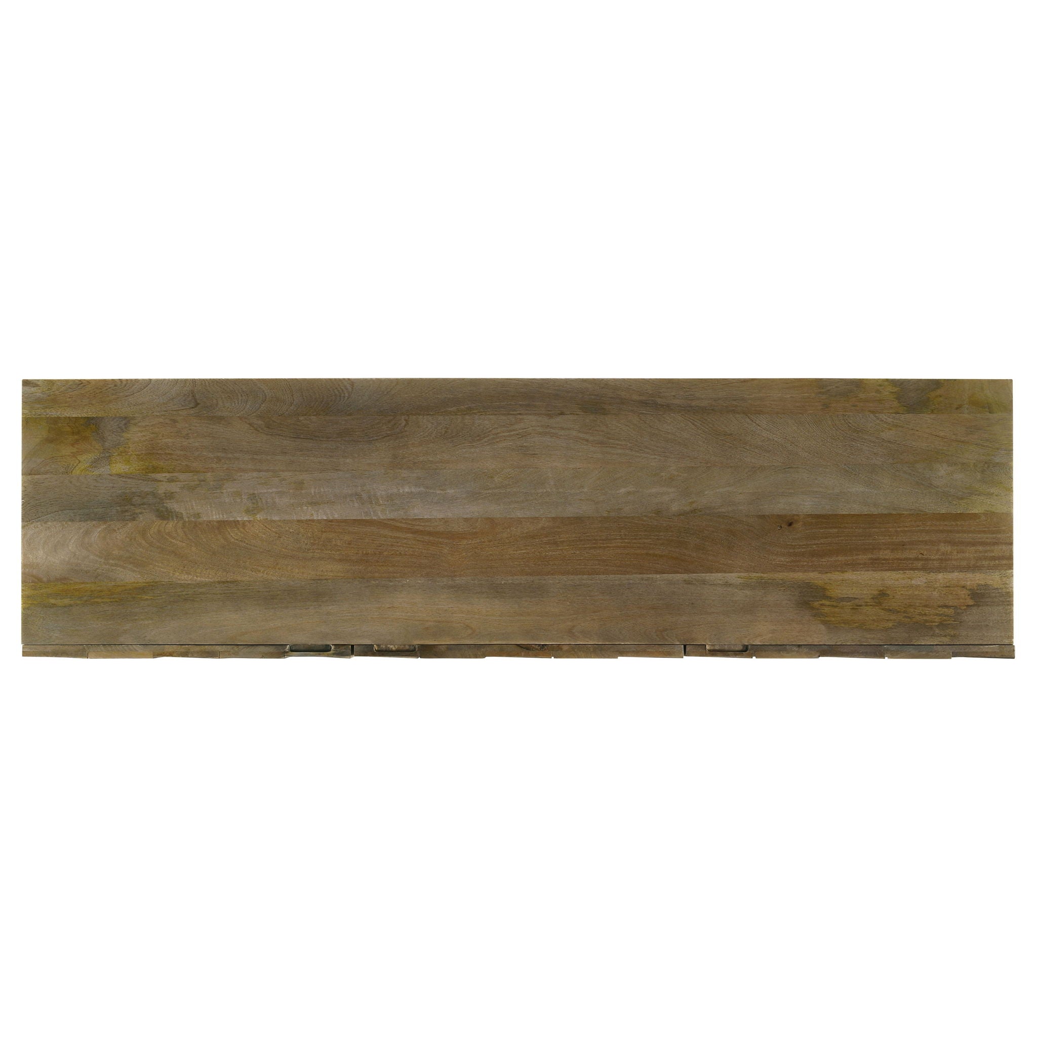 Roman - 3 Door Server With Chevron Design - Brown