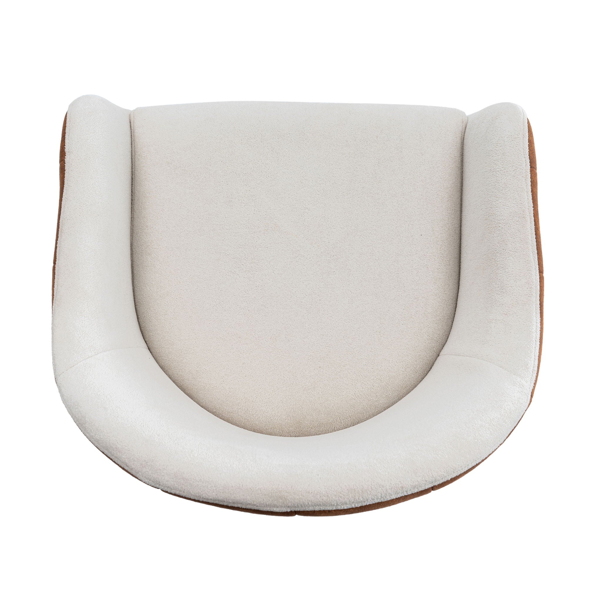 Modern Style Counter Height Bar Stools, With Comfortable Upholstery, Durable Metal Legs Ensure Stability - Brown