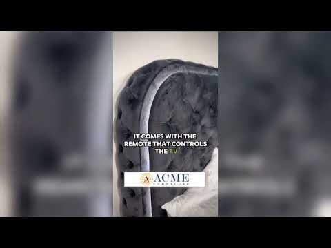 Kana - Bed With LED, Fireplace & TV Stand