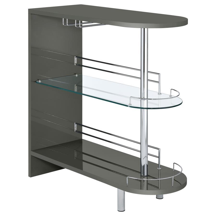 Coaster Fine Furniture Adolfo - Rectangular 2-Tier Home Bar Table | Meri Furniture