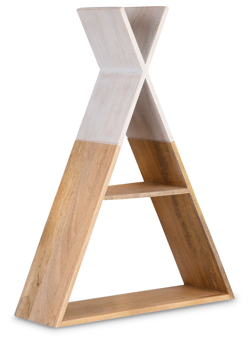 Signature Design by Ashley® Cadelaria - White / Natural - Wall Shelf | Meri Furniture