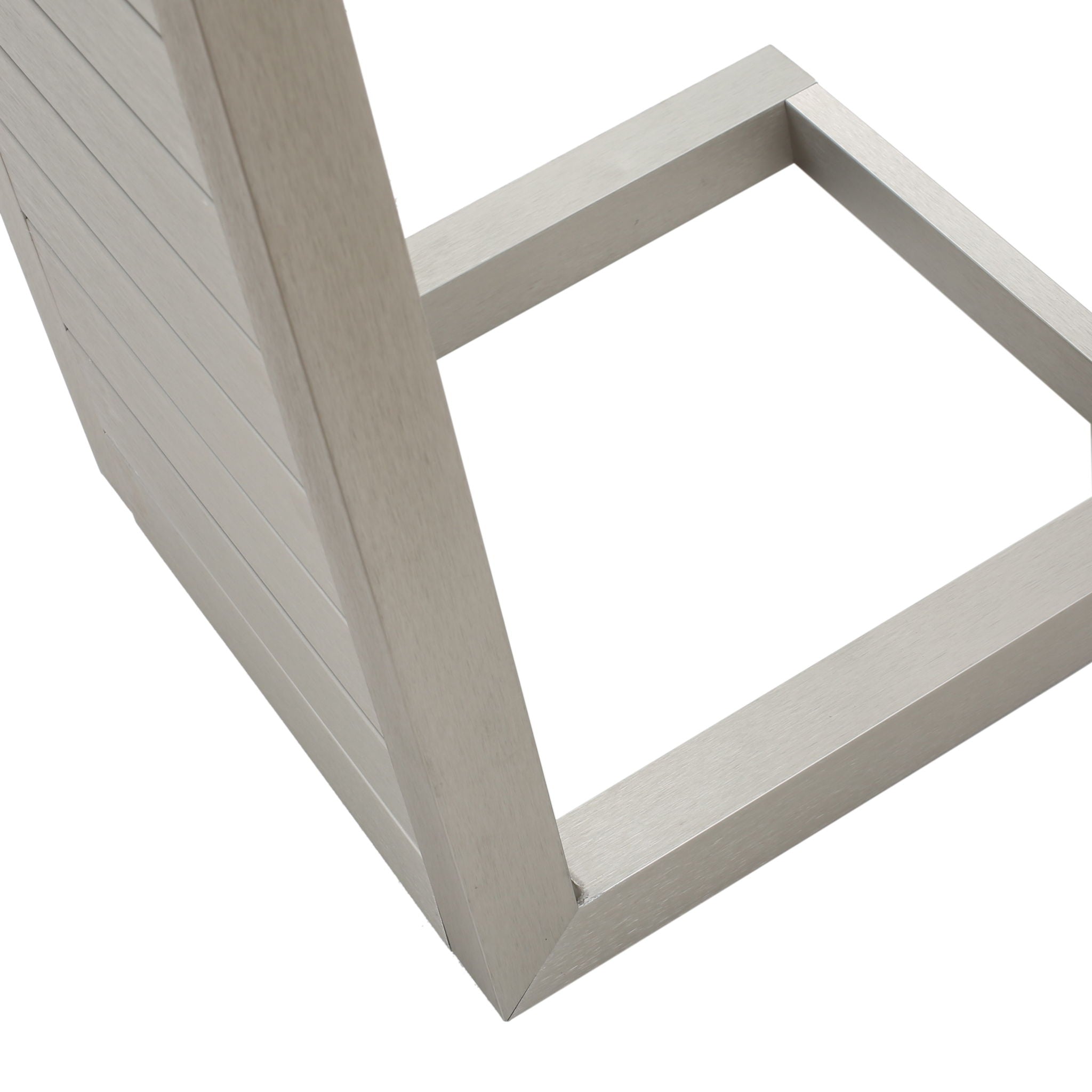 Aluminum Outdoor C - Shaped Side Table For Patio