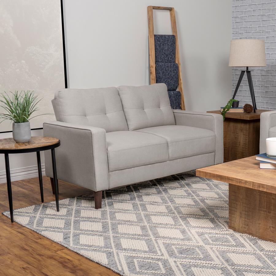 Coaster Fine Furniture Bowen - Upholstered Track Arm Tufted Loveseat | Meri Furniture