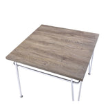 ACME Nadie II - Counter Height Table - Light Oak & Chrome | Meri Furniture