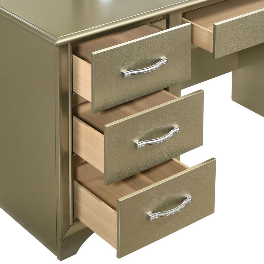 Coaster Fine Furniture Beaumont - 7-Drawer Vanity Set With Lighting - Champagne | Meri Furniture