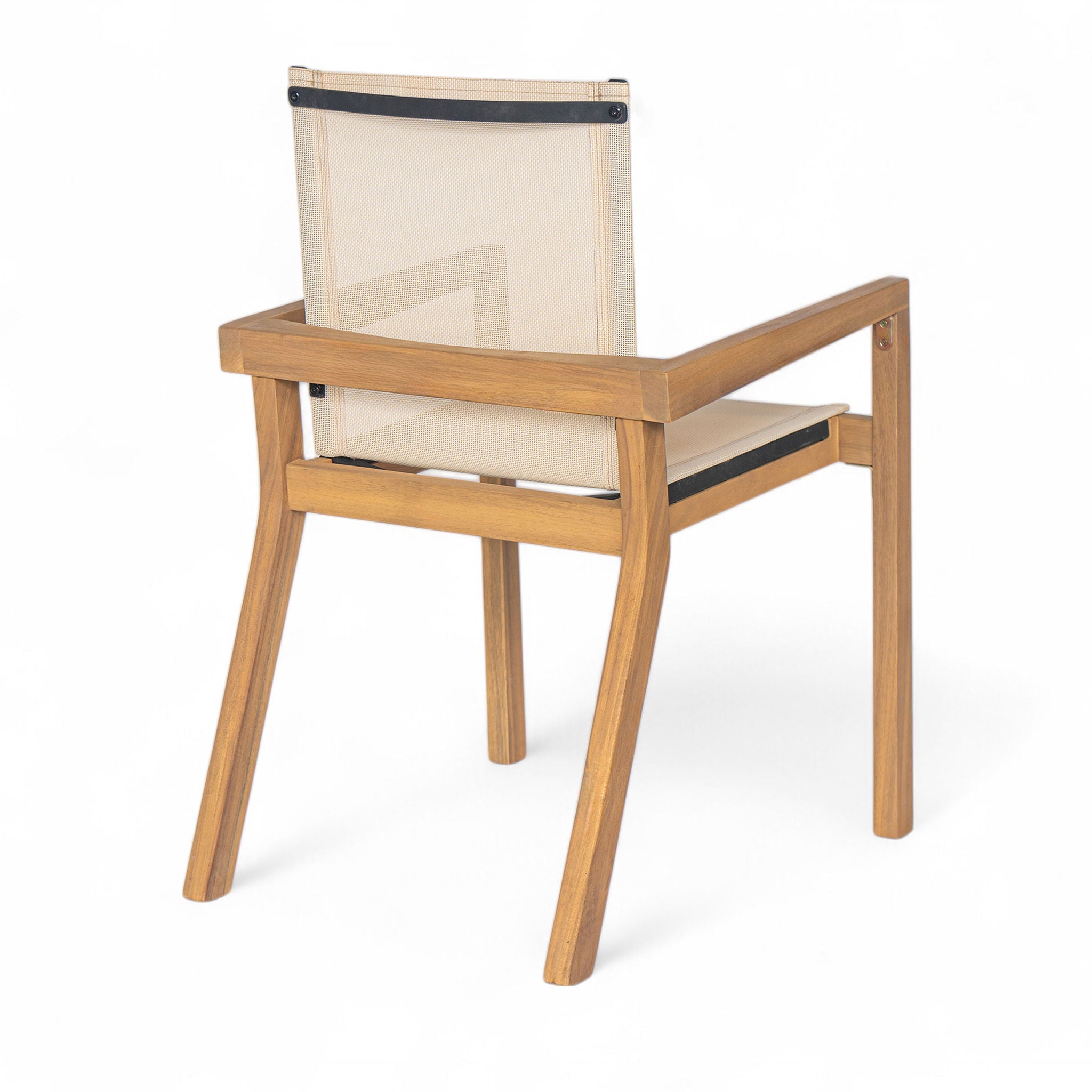 Belfast - Dining Chair With Acacia Wood Frame And Mesh Seating (Set of 2)