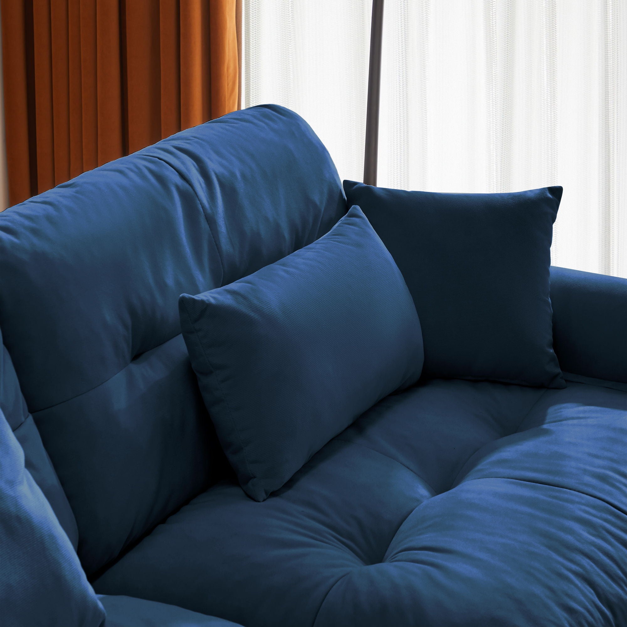 Super Comfort Oversized Modular Sectional Sofa, Deep Seat Convertible L Shaped Couch
