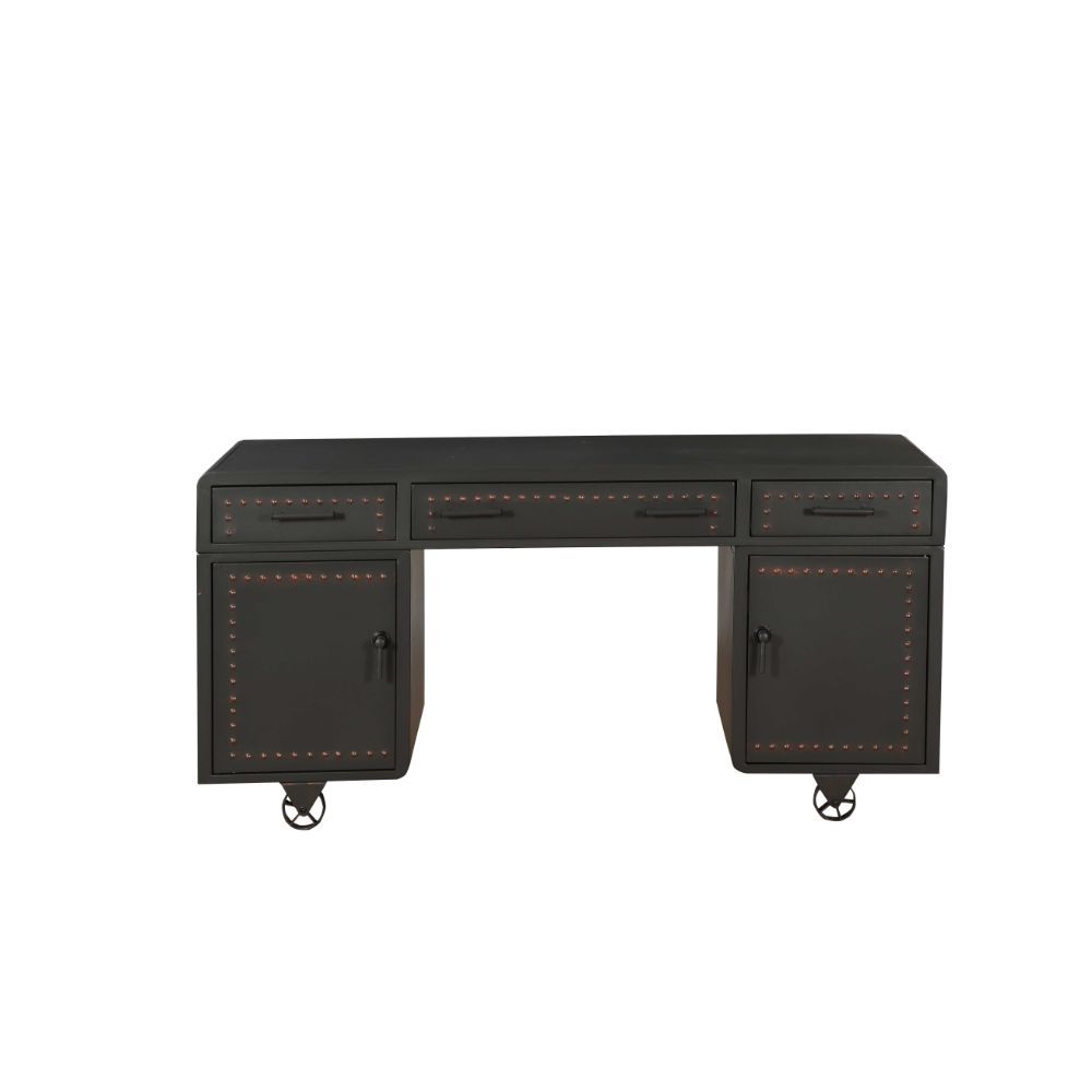 ACME Actaki - Desk - Sandy Gray | Meri Furniture