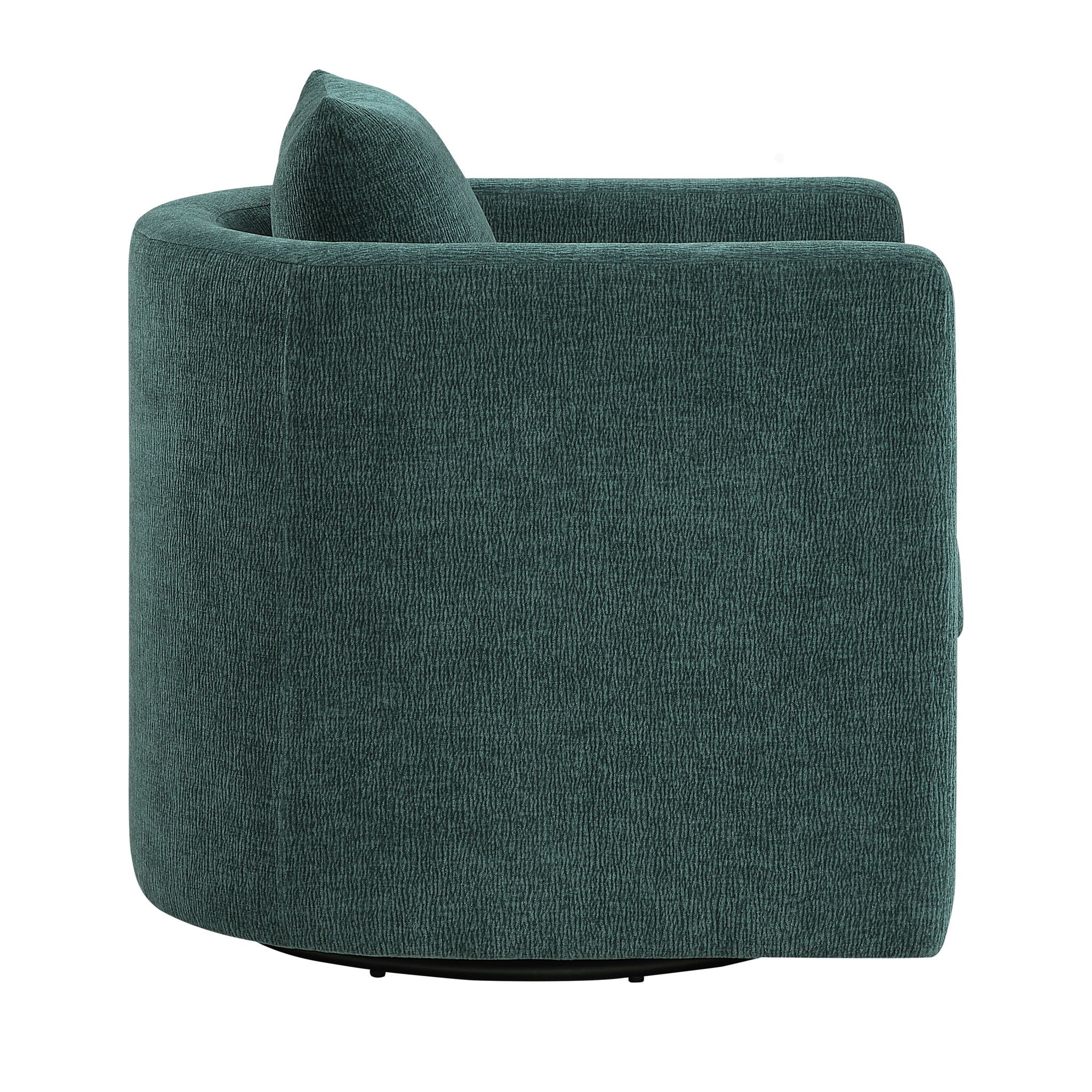 Sutton - Swivel Barrel Chair - Peacock