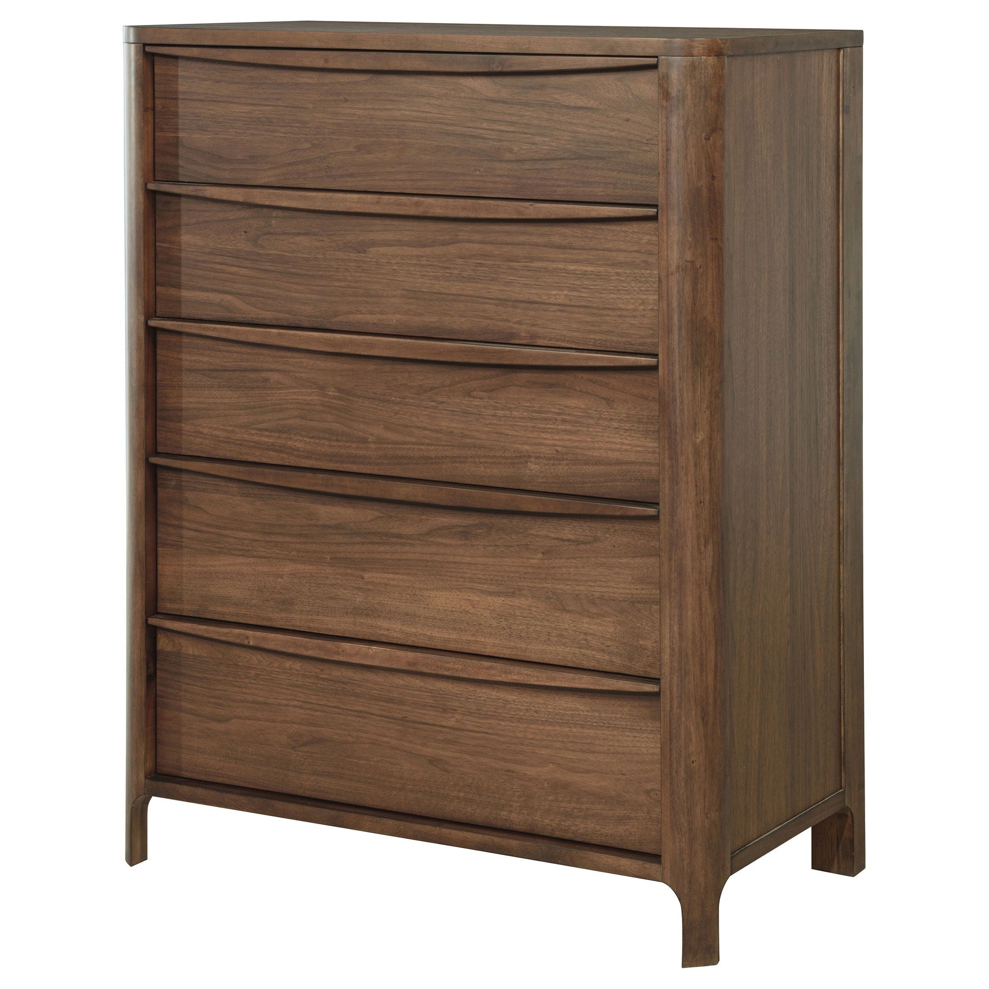 Coaster Fine Furniture Maderia - 5-Drawer Chest Of Drawers - Walnut | Meri Furniture