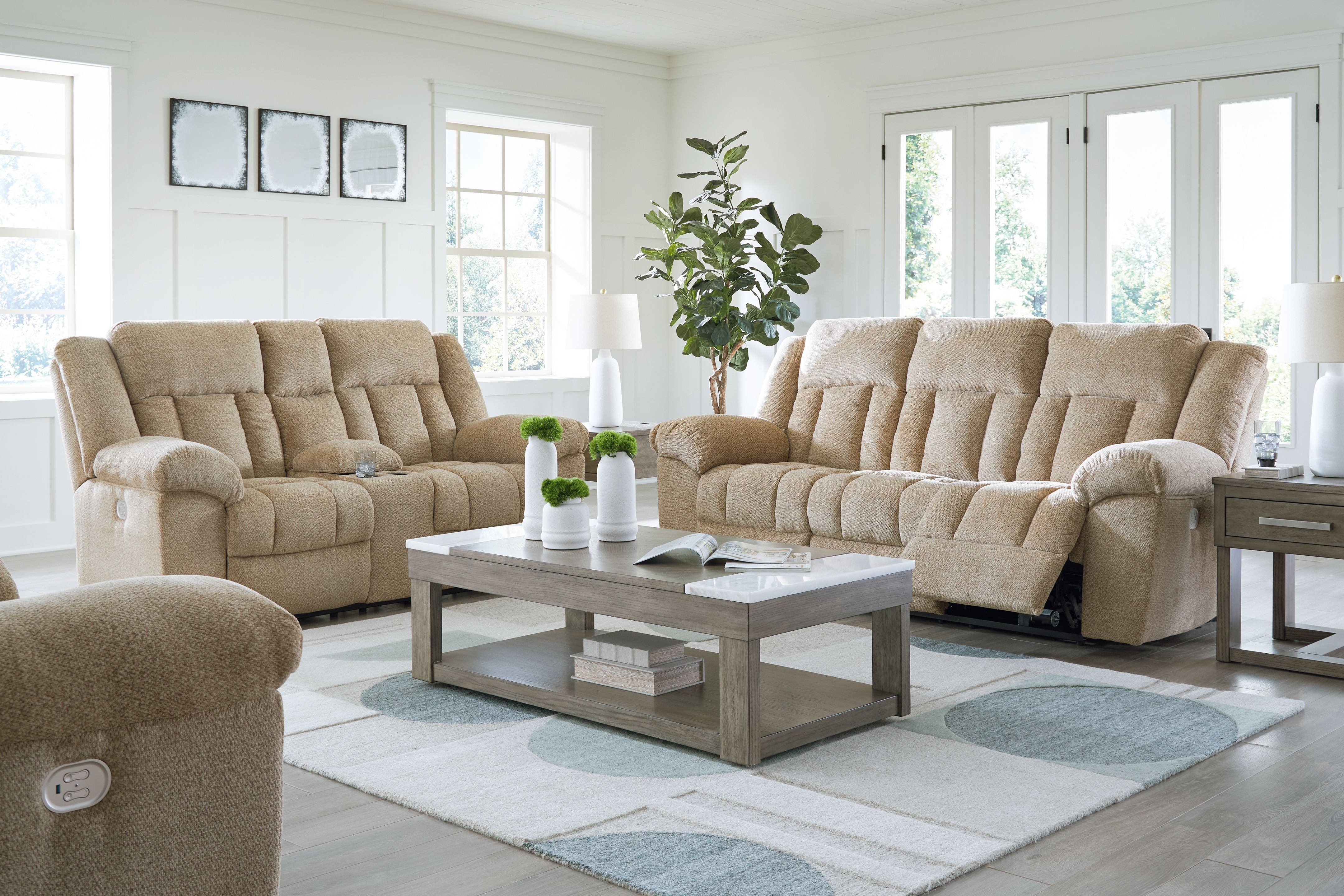 Signature Design by Ashley® Tip-off - Reclining Living Room Set | Meri Furniture