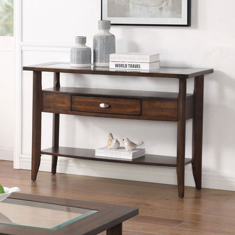Furniture of America Riverdale - Sofa Table - Dark Walnut | Meri Furniture