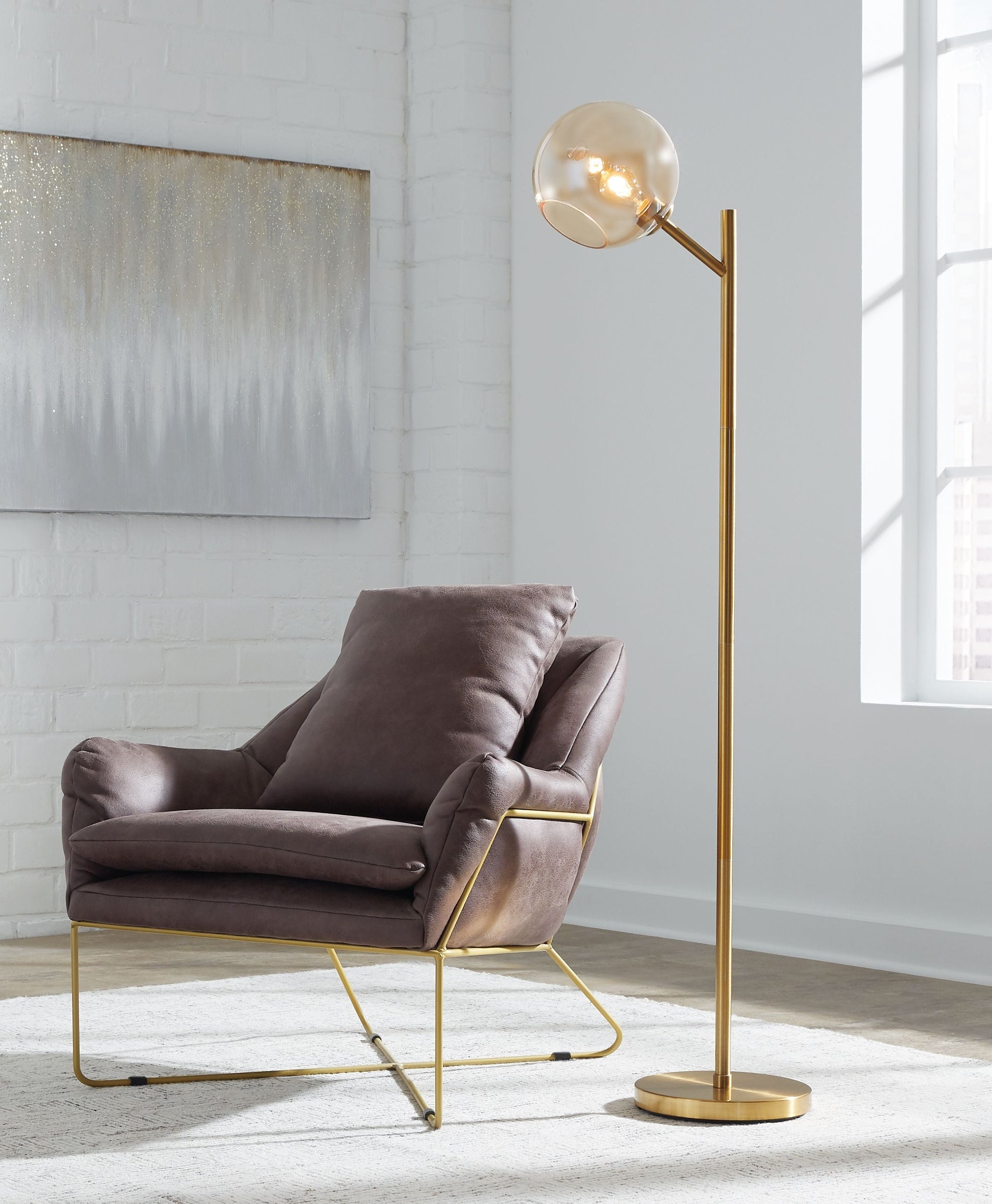 Ashley Furniture Abanson - Metal Lamp | Meri Furniture