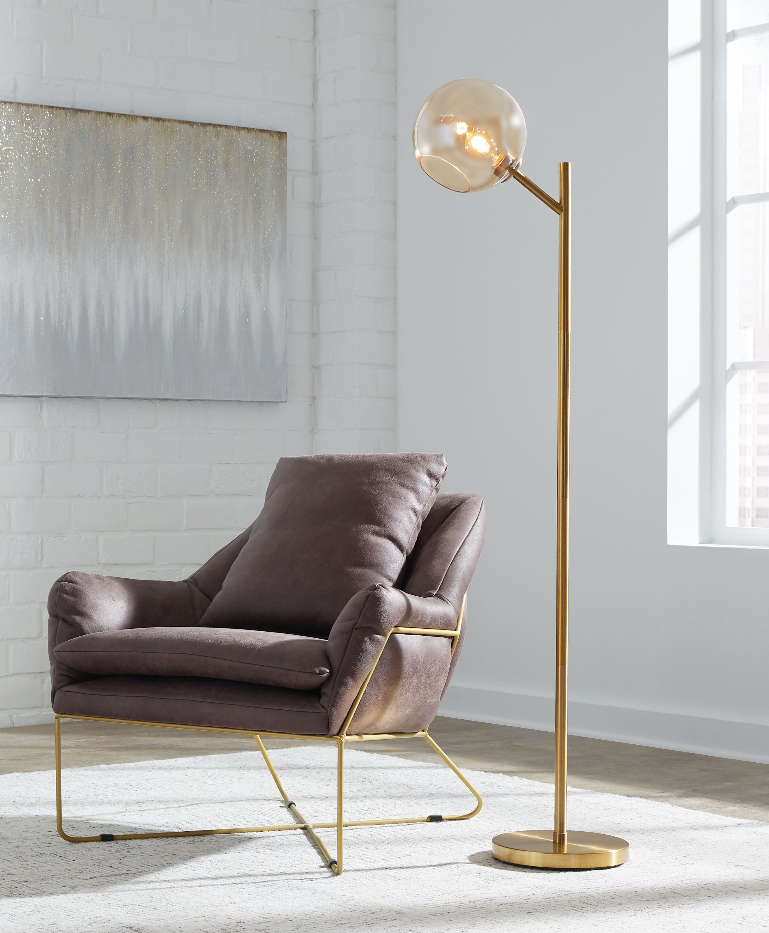 Ashley Furniture Abanson - Metal Lamp | Meri Furniture