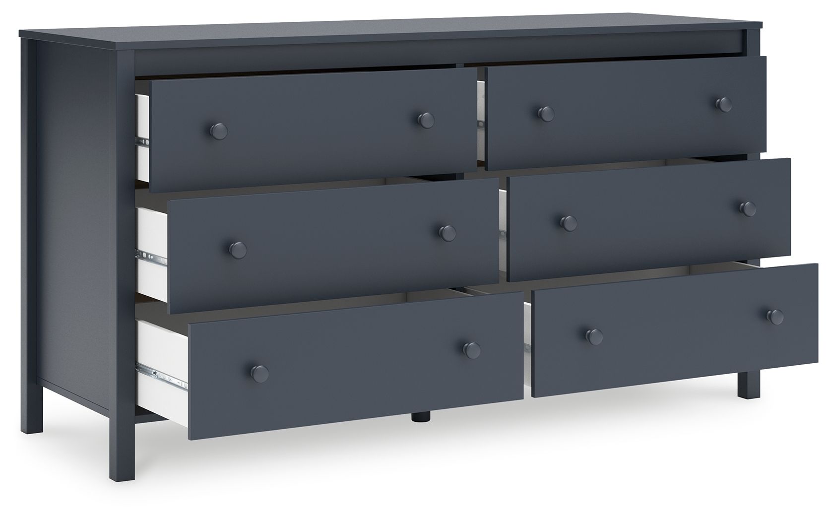 Signature Design by Ashley® Simmenfort - Navy Blue - Six Drawer Dresser | Meri Furniture