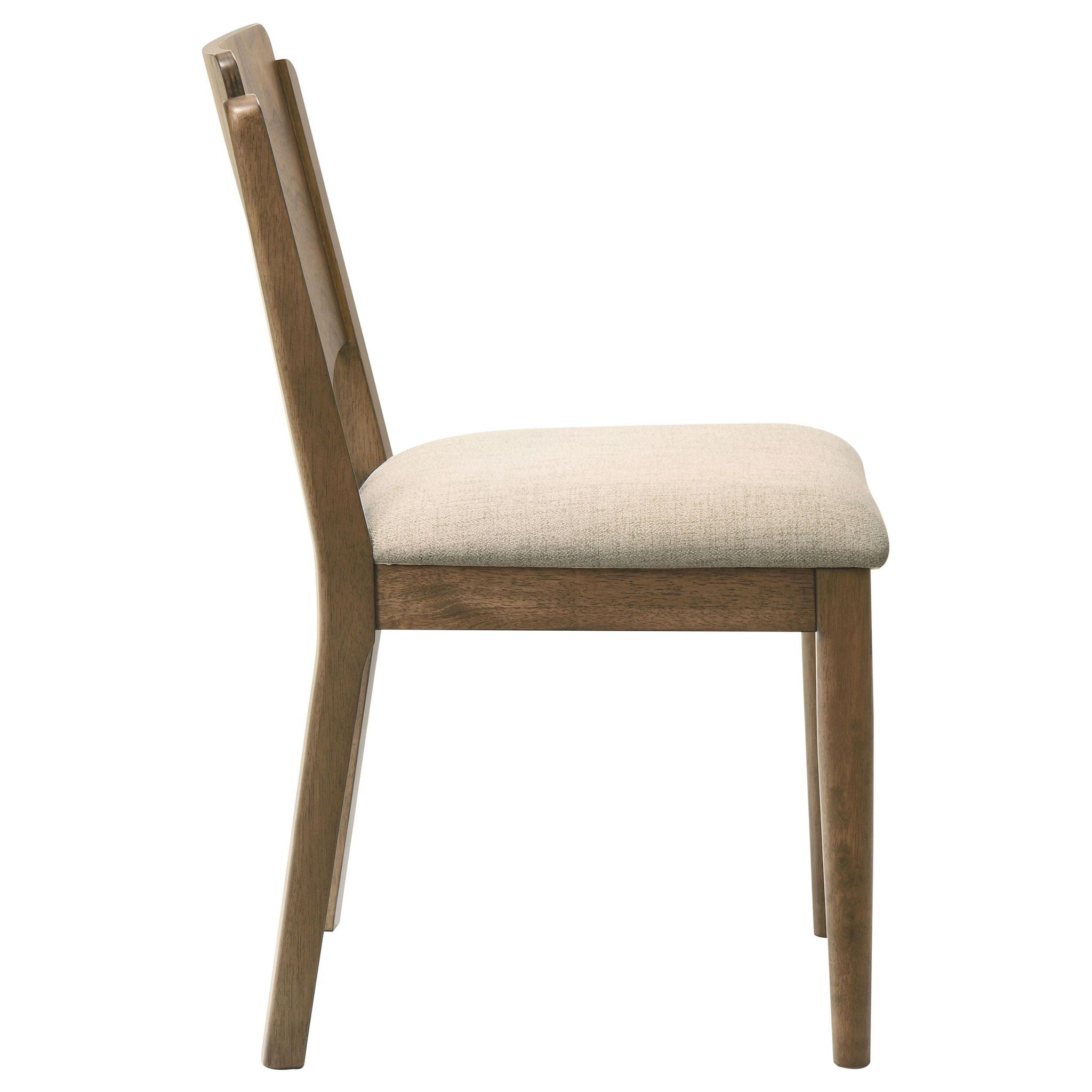 Crestmore Dining Chair Upholstered Seat Walnut (Set of 2)