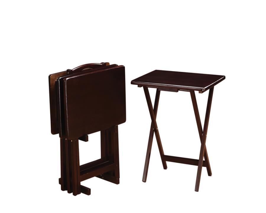 Coaster Fine Furniture Donna - TV Tray Table Set With Stand | Meri Furniture