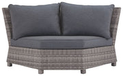 Ashley Furniture Salem - Gray - Corner With Cushion | Meri Furniture