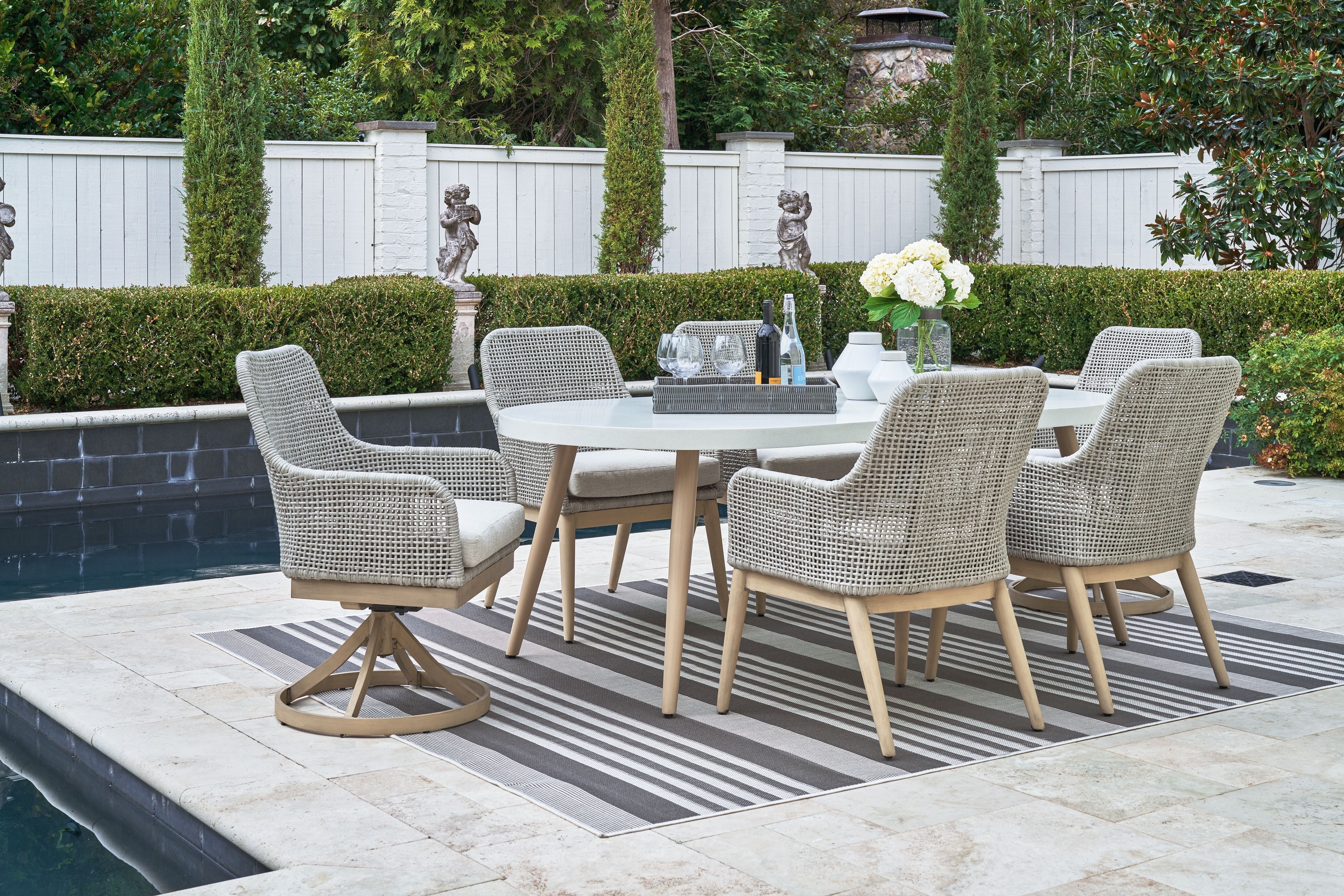 Signature Design by Ashley® Seton Creek - Dining Set | Meri Furniture