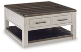 Signature Design by Ashley® Darborn - Gray / Brown - Lift Top Cocktail Table | Meri Furniture