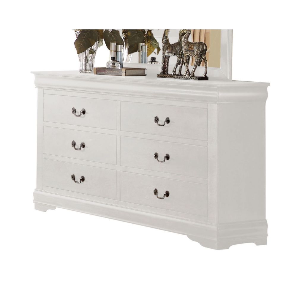 ACME Bring casual elegance into your home with the Louis Phillipe dresser. This dresser is a piece that offers any bedroom a sophisticated look. | Meri Furniture