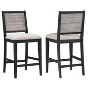 Coaster Fine Furniture Elodie - Wood Counter Chair (Set of 2) - Gray And Black | Meri Furniture